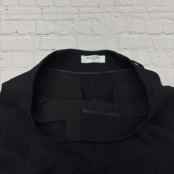 MM. LaFleur Women Pleated Dress Pants Trouser Size 8 Black C031 -28 - Picture 9 of 16